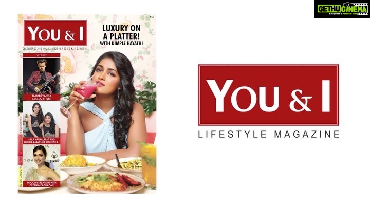 Dimple Hayathi Instagram - #behindthescenes .. For - @youandimag I never knew I get so excited for food which is so prominent in this video 😅 .. ! Grab your copy’s guys ! #dimplehayathi #dimplehayati #covergirl