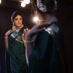 Dimple Hayathi Instagram - Green gold in a green world 🌎 Dreamy @dimplehayathi at the #Ramabanam Trailer Launch event. #RamabanamOnMay5 Stylist: @hersheyy05 Assisted by: @_vyshnavi_hk Makeup: @aruusmakeup Hairstylist: @nagukasu Jewelry: @petalsbyswathi And @treasureboxoriginals