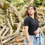Ditipriya Roy Instagram - The forest spoke to my soul in a language I already knew; a distant lullaby from the womb of peace & solitude…..🏔️🍁🍃 🌳♥️ . . . . . . . . . . . . 📷 Maaa 🌸 . . . . . #wednesday #wednesdaywisdom #forest #moutains #hillstation #travel #travelling #wandering #wanderer #mood #denim #soulsearching #peaceofmind #tranquility #silence #nature #instalike #instadaily #instagood