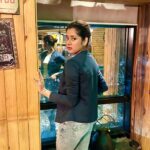 Ditipriya Roy Instagram - Winter evenings…….💙 . . . . . . .#saturdaynight #saturdayvibes #lookbook #blazer #bun #winter #evening #cold #mood #peace #favourite #love #november #city #instamood #instalove #instalike