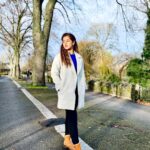 Ditipriya Roy Instagram - Time abides in mortal hearts, In periods of joy and grief. A solemn ending marks a new beginning……. 🍁🍃🍂 . . . . . . . . 📷 @avik.03 🤗 . . . . #london #londondiaries #uk #england #coat #lookbook #winter #winterwear #winterfashion #longhair #mood #positivevibes #end #newbeginnings #endof2022 #instalike #instadaily #instamood Windsor, Berkshire