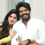 Divya Bharathi Instagram - So happy to set foot in the Tollywood industry with @mahateja_creations. Very excited for this venture and grateful for the warm hearted welcome by the team @naressh_kuppili @luckymediaoff @housefull.digital . Wishing all the love and support from you guys as always🤍 Starring @sudheeranandbayana Music @leon.james Stay tuned….👀