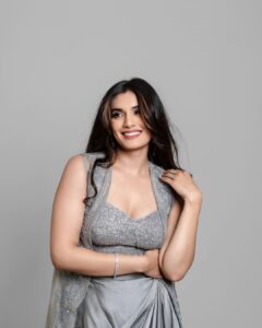 Divyansha Kaushik Instagram - Takkar pre release event 🪩🪩 Styled by @officialanahita Outfit: @varunchakkilam Bracelet and ring: @adornablesbysonalimehra Heels: @centroshoesindia Makeup: @katzbeauty Pic: @srujanluckyphotography