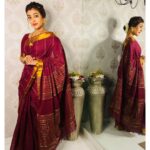 Durga Krishna Instagram - Six yards of pure grace! Makeup & Hair : @sajithandsujith