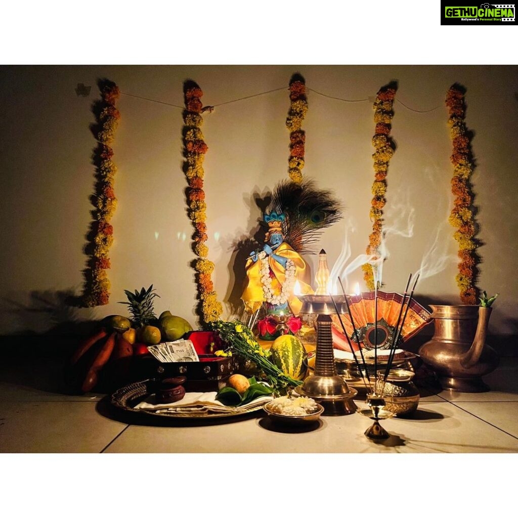 Durga Krishna Instagram - ഹൃദയം നിറഞ്ഞ വിഷു ആശംസകൾ 🪔🌻