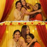 Durga Krishna Instagram - “My lil sister is about to get married. Poor fellow, he has no idea how awesome she is at throwing random thoughts. @saik002 For help, call me!” #cousins #mad_angels #sistermarriage #haldinight💛 @happiest_soul_4ever @aiswaryasreekumarp
