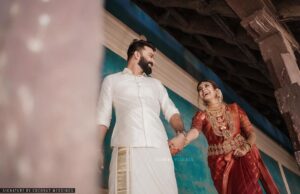 Durga Krishna Instagram - #DAshaadi
For more pictures follow @coconut.weddings 
Makeup : @vikas.vks.makeupartist 
Groom Makeup : @nomarks_shibaz
Hair : @mani_hairstylist 
Jewellers : @lakshmijewellery916 
Costume : @paris_de_boutique 
Styling : @styledbysmiji 
Saree drapping : @bencyraji 
Assistant : @nikhilraj002

#DAshaadi
#loveisintheair #durgakrishna