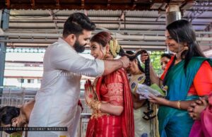 Durga Krishna Instagram - #DAshaadi
For more pictures follow @coconut.weddings 
Makeup : @vikas.vks.makeupartist 
Groom Makeup : @nomarks_shibaz
Hair : @mani_hairstylist 
Jewellers : @lakshmijewellery916 
Costume : @paris_de_boutique 
Styling : @styledbysmiji 
Saree drapping : @bencyraji 
Assistant : @nikhilraj002

#DAshaadi
#loveisintheair #durgakrishna
