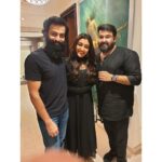 Durga Krishna Instagram - #WhatMoreToAsk. It’s all about yesterday night💃🏻 I was so humbled to spend a private dinner party with my super host lalettan @mohanlal , his best and favourite neighbour & my career best hero Rajuettan @therealprithvi and my sweeet friends @leo_lishoy @saanthim @chandhunadhg7 Amira♥️ Love you guys.. 🥰🤗 @paris_de_boutique Thank you so much for this beautiful simple Black Anarkali🖤