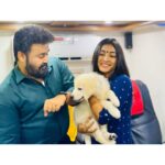 Durga Krishna Instagram – My BEBU with Lalettan ♥️ @mohanlal @iam_bebu_