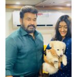Durga Krishna Instagram – My BEBU with Lalettan ♥️ @mohanlal @iam_bebu_