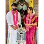 Durga Krishna Instagram - It’s a day to celebrate all the memories that we have created throughout this year. Happy Anniversary to you my dear.💕 @arjunravindranofficial 🧿 Thank you Duchaa @dushyanth_krishna_dk for capturing this ❤️ Thank you @nikhil_eventia for making this happened.