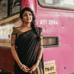 Eesha Rebba Instagram - Unakkaka kattirukkiren 🥀 Conceptualised by : @arunprajeethm Shot by: @deepak_durai_photography Team : @avinashelango Makeup : @reenapaiva Hairstylist : @venki_hairstylist Outfit by : @ivalinmabia
