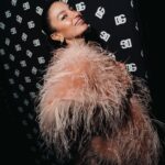 Elena Roxana Maria Fernandes Instagram - All smiles at the @dolcegabbana dinner! . . Photographer: @lucaspossiede Agent: @brave_talents @bravemodels #milanfashionweek #milano #dolceandgabbana #milan #style #fashion #travel #traveldiaries #slay #jewellery #feathercoat #stylefashion #outfit #ootd #glam #glow #beauty #beautiful #slayqueen #street #streetfashion #accessories #love #pretty #travelandslay #show