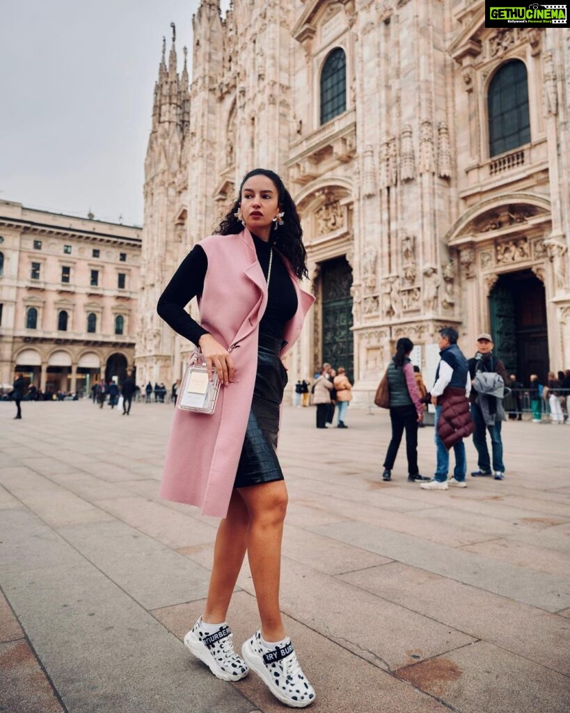 Elena Roxana Maria Fernandes Instagram - When in Milan…. Coat @marni Bag @chanelofficial Skirt @philosophyofficial Top @riverisland @acqua_creative Shoes @burberry Earrings @pats_vintagejewelry . . #milan #style #fashion #travel #traveldiaries #slay #stylefashion #outfit #ootd #glam #glow #beauty #beautiful #slayqueen #street #streetfashion #accessories #love #pretty #travelandslay Milan, Italy