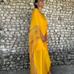 Elena Roxana Maria Fernandes Instagram - A day for yellow!. . . 💛 . @stylejunkiie . . . #yellow #outfit #day #dress #beauty #beautiful #fashion #style #travel #traveldiaries #travelandslay #natural #sand #outdoor #shoot #shootdiaries #happy #happiness #pose #pretty #glam #glow #ootd