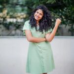 Faria Abdullah Instagram - Green calms the heart 💚 Styled by @officialanahita Outfit: @notchabovecreations Earrings: @blingthingstore Pic: @they_call_me_keshu
