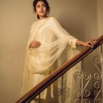 Faria Abdullah Instagram - Nizam princess vibes 💛🌟 Styled by @officialanahita Outfit: @saanchabysimranshaad Earrings: @sara.costumejewellery Pic: @ijoshuamatthew