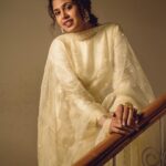 Faria Abdullah Instagram - Nizam princess vibes 💛🌟 Styled by @officialanahita Outfit: @saanchabysimranshaad Earrings: @sara.costumejewellery Pic: @ijoshuamatthew
