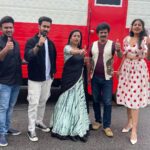 Faria Abdullah Instagram - No sleep but no time to crib 🔥 So grateful for all the beautiful people around me ❤️ Catch team #LSS and team #Prince on ETV Cash soon. Good luck Cash Anudeep @anudeep.film and @sivakarthikeyan @kanakalasuma Suma akka is the best, period. @santoshshobhan @merlapaka @brahms25 @actor_sudharshan Styled by @officialanahita Outfit: @naomibyneehabhumana Earrings: @blingthingstore