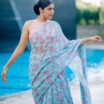 Faria Abdullah Instagram – Felt like a flower, looked like a garden 🌷

Styled by @officialanahita 
Saree: @drc_hyderabad 
Pic: @they_call_me_keshu 
Make up @uztheartist