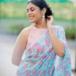 Faria Abdullah Instagram – Felt like a flower, looked like a garden 🌷

Styled by @officialanahita 
Saree: @drc_hyderabad 
Pic: @they_call_me_keshu 
Make up @uztheartist