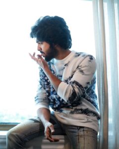G. V. Prakash Kumar Instagram - Every story is us ✨💫❤️ …
#love #rumi #photography 
#louisvuitton 
Shoot organized & visuals by @stagecraft.photography 

Photography @irst_photography
@storiesbypreetham

Styling- @vynod.sundar 

Hairstylist- @chella_hair_makeup

Makeup - @mari_makeup_artist_studio