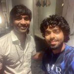 G. V. Prakash Kumar Instagram - Throwback from #vaathi composing days with @dhanushkraja