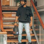 G. V. Prakash Kumar Instagram - “Say Hello to my friend from @louisvuitton ” 📷: @Azhar_Photography Hair: @DevSakthivel Makeup: @Mari_Makeup_Artist_Studio Location: @LeDupleix.Pondicherry #MensPopUp #Menswear #LouisVuittonBangalore #LouisVuittonUBCity #louisvuitton
