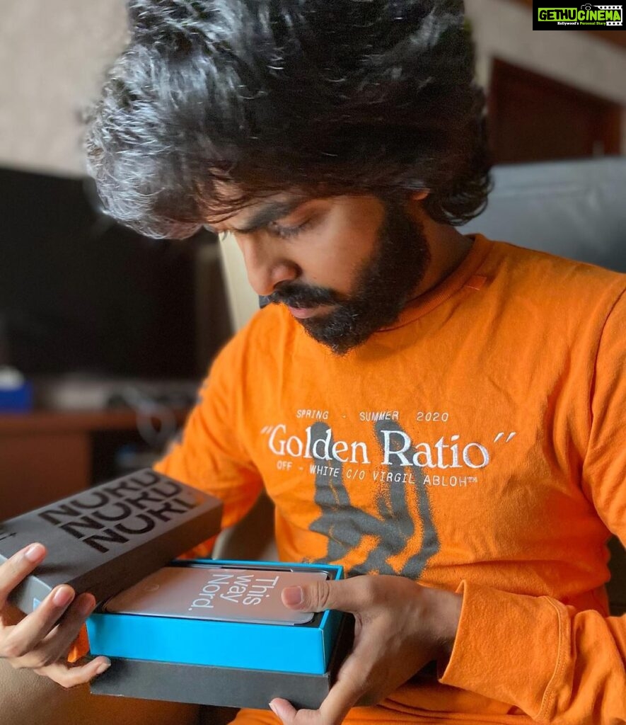 G. V. Prakash Kumar Instagram - Everyone's talking about this. Let's check it out! This is my Nord, you can get yours at the nearest OnePlus Stores, Reliance Digital & My Jio Stores. It will also be available at Croma, Poorvika, Chennai Mobiles and Supreme stores. Follow and tag @oneplus_nord, @oneplus_india, @reliance_digital