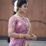 Gabriella Charlton Instagram - Wedding bells are ringing in Eeramana Rojave 2 😍 Gorgeous saree and aari work blouse @sdduniqueboutique_97 Jewellery @new_ideas_fashions Makeup @murugeshmakeup_hair Hair by @farhaa_makeupartist Photography @pugazhhhh