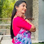 Gabriella Charlton Instagram - Offscreen happy Kavya 😁 ft. @chandhiniprakash 😘 Costume by @sdduniqueboutique_97
