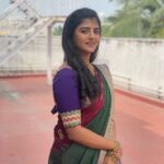 Gabriella Charlton Instagram - Happy days >>> Saree and blouse @sdduniqueboutique_97 Jewellery @sruthis_jewellery #eeramanarojave2 #gabriellacharlton