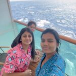 Gabriella Charlton Instagram - Romba naal time kedaikama Ipo finally cruising panniyachu! India’s First Ever International Cruise No disturbances, pleasant experience on our way to Sri Lanka 😍 @cordeliacruises