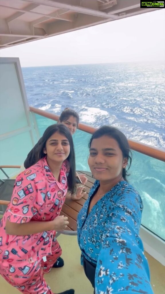 Gabriella Charlton Instagram - Romba naal time kedaikama Ipo finally cruising panniyachu! India’s First Ever International Cruise No disturbances, pleasant experience on our way to Sri Lanka 😍 @cordeliacruises