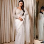 Gabriella Charlton Instagram - Enjoyed shooting this look ❤️ Outfit @malgudi_designs Mua @murugeshmakeup_hair Hair by @farhaa_makeupartist Accessories @vivahbridalcollections Captured by @ngrnandha