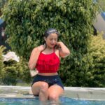 Garima Chaurasia Instagram - Poolside paradise 🐙 #gimaashi