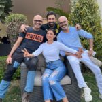 Gauahar Khan Instagram - I made it !!!!!! 😬😬😬 heheheh u can make anything come true with just believing with good intentions. I love these 3 ! Been a fan , n always wanted to be the G to the RRR .. hehehe Grrr …… ❤️ thank you for all the love n warmth while we shot #inreallove guys , @rannvijaysingha @instaraghu @rajivlakshman !! Love u all . Thank u @netflix_in for everything. Our show is now live , GO WATCH guyssss . This pic is from the first day of shoot ! ❤️ Delhi, India