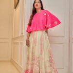 Gauahar Khan Instagram - Every one called me Pinkieeee 💞 Outfit: @madsamtinzin Jewellery: @h.ajoomal Styling : @devs213 Assisted by @krutikaa_sharma 📸 : @dieppj #weddings #mumbai #desi Mumbai, Maharashtra