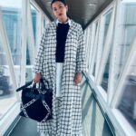 Gauahar Khan Instagram - Winter is Here ! ❄️ #Musafir #blackandwhite #momtobe #burberry Ma sha Allah ! Mumbai International Airprot