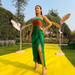 Gauahar Khan Instagram – Go Green 💚 @inreallovenetflix 

Outfit: @janandapril Jewellery: @ishhaara styling : @devs213 assisted by @krutikaa_sharma Delhi, India