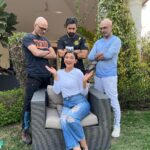 Gauahar Khan Instagram - I made it !!!!!! 😬😬😬 heheheh u can make anything come true with just believing with good intentions. I love these 3 ! Been a fan , n always wanted to be the G to the RRR .. hehehe Grrr …… ❤️ thank you for all the love n warmth while we shot #inreallove guys , @rannvijaysingha @instaraghu @rajivlakshman !! Love u all . Thank u @netflix_in for everything. Our show is now live , GO WATCH guyssss . This pic is from the first day of shoot ! ❤️ Delhi, India