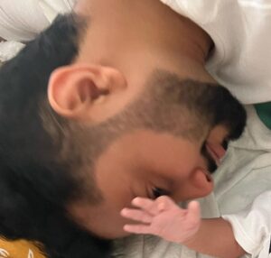 Gauahar Khan Instagram - Happy Father’s Day zaid !!!! ♥️ from the look u gave me on our wedding day to now how u look at Zehaan , it’s just True love . May Allah bless u at every step of fatherhood . U are truly amazing . Learning to burp the baby , to getting the diaper right , ure all good . ♥️ we love you .