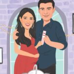 Gautam Rode Instagram - Our family is growing and as we embrace this new phase and prepare ourselves to don these new roles, we seek your blessings and best wishes ! ♥️ Thank you @pixiedustdesign for creating these visuals for us! ✨