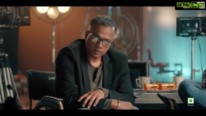 Gautham Menon Instagram - With such deceptively good looks and a hidden sweet appeal, this is by far the best newcomer I have ever launched ;) Go and buy the new Good Day Chocochip Cookies filled with a chocolaty surprise! @goodday_britannia @irjbalaji #gooddaychocochip #sooochocolaty #gooddaychocochip #chocochipcookies #gooddaychocochip #gooddaysurprise #britannia #goodday #nowsooochocolaty #sooochocolatysurprise