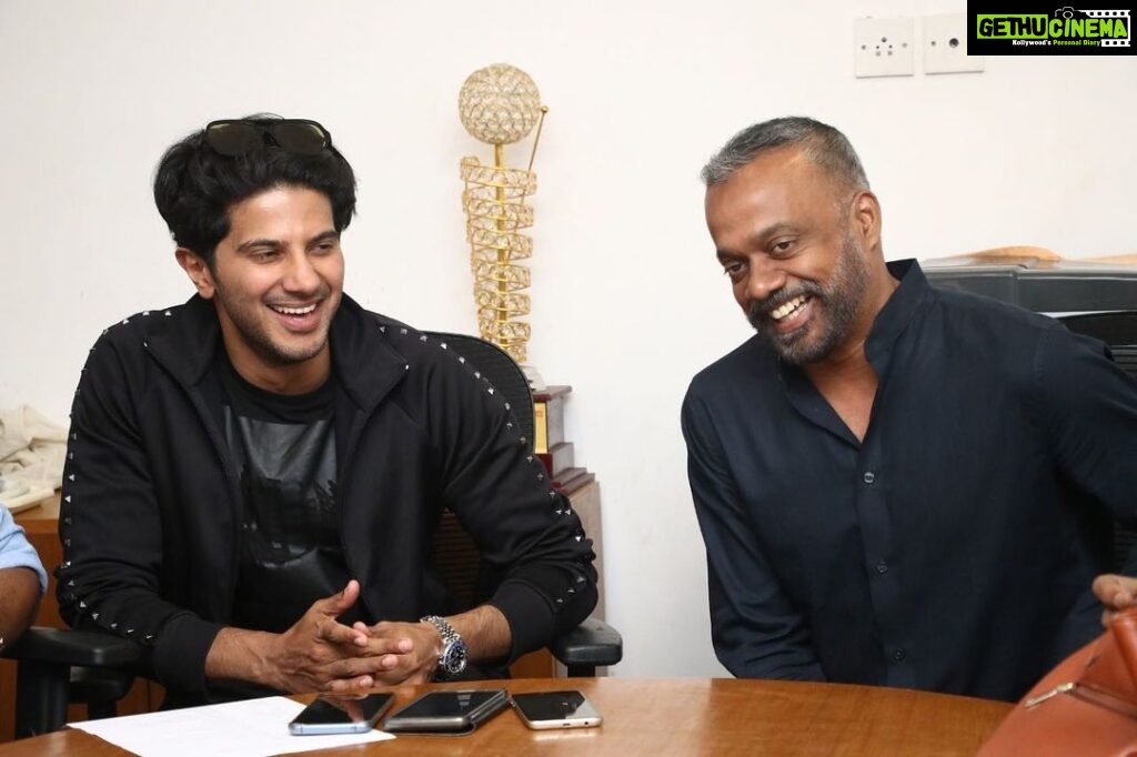 Gautham Menon Instagram - Was fun and nice working with DQ on #kannumkannumkollaiyadithaal with a young team and director at the helm of affairs- @desinghperiyasamy . I’m so happy the film’s got the pulse of the audience and very good word of mouth. Congratulations DQ. It’s awesome that you backed this film. Time for a Hindi remake ?