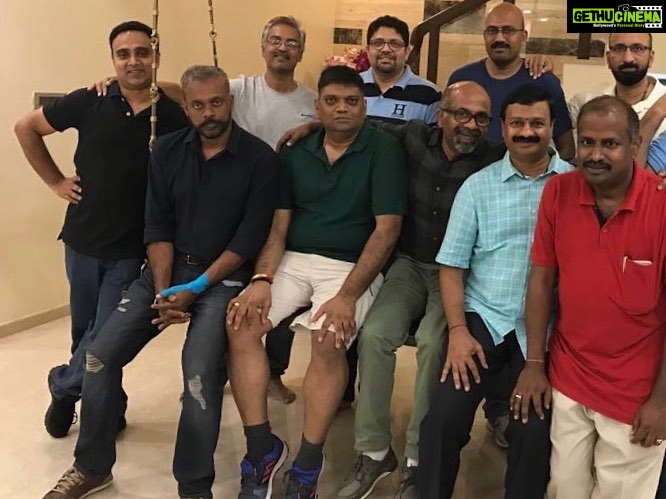 Gautham Menon Instagram - The core gang from engineering minus a few who didn’t make it to the reunion. Friends of 29 years now and for life