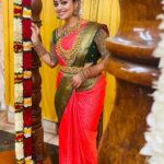 Gayathri Yuvraaj Instagram - Don't stress. Do your best. Forget the rest.” 🤗🤗 Saree & blouse @ravikkai_selai Jewellery @new_ideas_fashions Makeup @ Me🤗