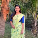 Gayathri Yuvraaj Instagram - Saree @chettinad_sarees Pc : my cutie 😍 @pranikadhakshu