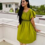 Gayathri Yuvraaj Instagram - 💚 Outfit @la_robe_fashion #happyday #positivevibes #😍😍
